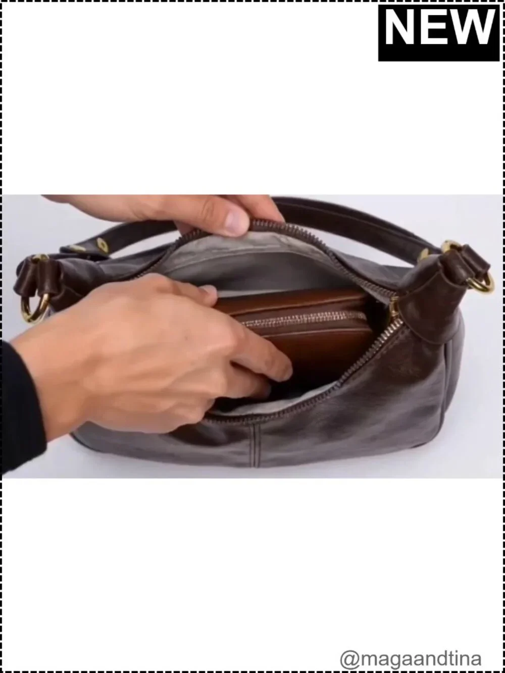 Small Hobo Bag Women Faux Leather Crescent Crossbody Shoulder Purse